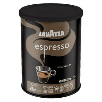 Lavazza Decaf Medium Roast Espresso Ground Coffee, 100% Arabica, 8