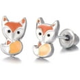 thumbnail image 2 of 33/30 pares de aretes hipoalergénicos para niñas con orejas sensibles con poste de acero inoxidable, lindos aretes surtidos para adolescentes, niñas y mujeres Ormromra HMJM485, 2 of 6