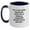 White/Navy, variant on Funny Manager Gifts Two Tone Coffee Mug - 'I'm A Tattooed Manager' for Christmas Unique Gifts from Friends to Manager