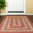 thumbnail image 1 of Homespice Decor 301642 2 x 3 ft. Terracotta Ultra Durable Oval Braided Rug - Rusty Brown, 1 of 1