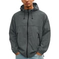 thumbnail image 2 of HAJWOH Mens Sun Protection Lightweight Waterproof Jacket Hoodie Hiking Fishing Running Travel Windbreaker, 2 of 3