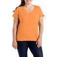 thumbnail image 5 of Hanes Women's X-temp Short Sleeve V-neck T-Shirt, 5 of 5