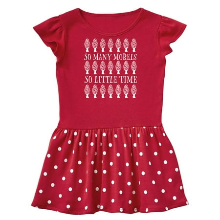 

Inktastic So Many Morels So Little Time- mushroom hunting Gift Baby Girl Dress