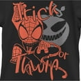 thumbnail image 2 of Girl's Marvel Halloween Spider-Man Trick Or Thwip Graphic Tee Black Medium, 2 of 4