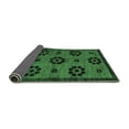 thumbnail image 2 of Ahgly Company Indoor Rectangle Abstract Emerald Green Modern Area Rugs, 2' x 5', 2 of 4