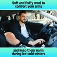 thumbnail image 4 of ANDALUS Car Armrest Cover - Car Center Console Cover - Soft, Fluffy, Pure Australian Sheepskin Wool - Universal Fit -, 4 of 5