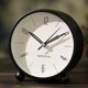 thumbnail image 3 of Reloj despertador de Metal redondo Digital minimalista moderno de 4 pulgadas Reloj de escritorio reloj de luz nocturna de barrido silencioso, 3 of 5