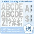 thumbnail image 2 of 24 Sheets Letter Stickers 256Pcs 2.5Inch Large Glitter Alphabet Stickers Vinyl Self Adhesive Stickers Kit Big Font Stick on Letters Peel and Stick for Bulletin Poster Board Mailbox Crafts (Silver), 2 of 7