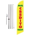 thumbnail image 1 of Mal Credit Okay (yellow) 15ft Feather Banner Swooper Flag Kit with pole & spike, 1 of 4