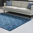 thumbnail image 6 of Modway Frame Transitional Moroccan Trellis 5x8 Area Rug in Moroccan Blue and Light Blue, 6 of 7