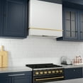 thumbnail image 6 of Akicon Range Hood 30 Inch, 600 CFM Stainless Steel Vent Hood with Powerful Range Hood Insert, Modern Square Kitchen Hood with 3 Speed Control, LED Lights, Baffle Filters, Wall Mounted (AK-HS30HA-SWG), 6 of 7