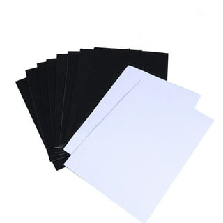 Caydo 10 Pieces Black Adhesive Back Felt Sheets Fabric Sticky Back Sheets A4 Size