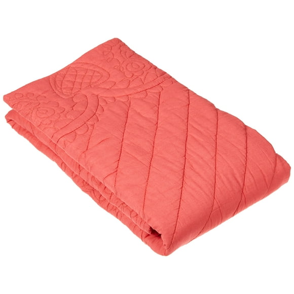 Rizzy Home / BT1790 / Taie d'Oreiller Très Grand / 20"x36 Pouces Orange/rose/floral