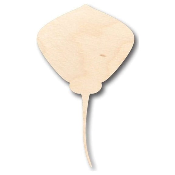 Unfinished Wood Stingray Shape - Ocean - Craft - up to 46" DIY 8" / 1/4"