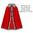 thumbnail image 4 of GYRATEDREAM King Robe Halloween Costume Medieval Prince King Costume Cape, 4 of 7