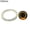 Yellow, variant on Walbest 1PC 4 72" Projector Universal RGB LED Fog Light White COB Angel Eye Rings DRL Driving Bulbs (Yellow)
