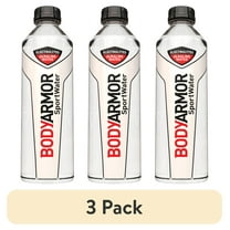 (3 pack) BODYARMOR SportWater Alkaline Water, 1 Liter Wide Mouth Bottle