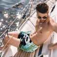thumbnail image 2 of luoweisi Men's Beach Shorts Quick Dry Swim Trunks with Mesh Lining Panda XL, 2 of 5