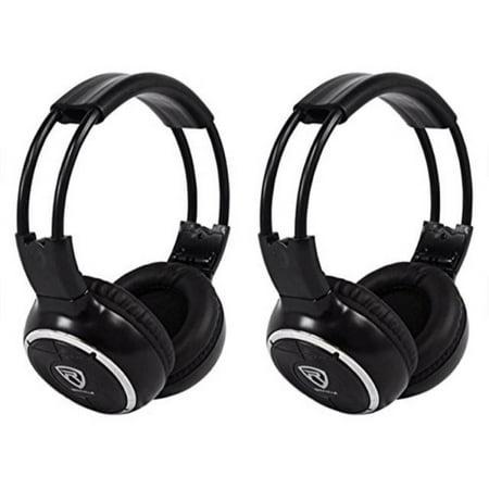 (2) rockville rfh3 wireless infrared ir car headphones for any car monitor price history on PriceWatchPro