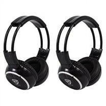 (2) rockville rfh3 wireless infrared ir car headphones for any car monitor