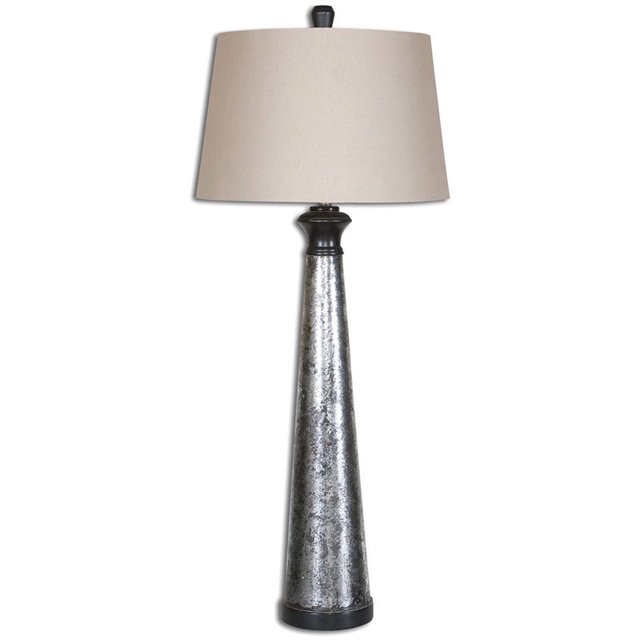 Uttermost Lampe de Table Mustapha en Argent en Détresse