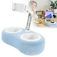 thumbnail image 2 of Tablet Pillow Stand with 2 Trays - Soft Comfortable Bed Reading Accessory Holder for 4-13 Inch Phones, Tablets, Kindles, and E-Readers, 2 of 9