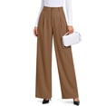 thumbnail image 4 of Sundazz Women's Dress Pants Wide Leg Work Pants High Waisted Business Casual Trousers with Pockets, 4 of 9