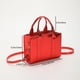 thumbnail image 5 of Bolso de hombro para mujer con diseño de cocodrilo, bolsos de mano brillantes de PU para mujer para el trabajo (rojo) Sywqhk Para Estrenar, 5 of 8