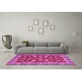 thumbnail image 3 of Ahgly Company Indoor Square Oriental Pink Modern Area Rugs, 6' Square, 3 of 4