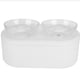thumbnail image 2 of Mascotas bebedor automático de plástico doble tazón Alimentación suministros de riego para gato perro, 2 of 8