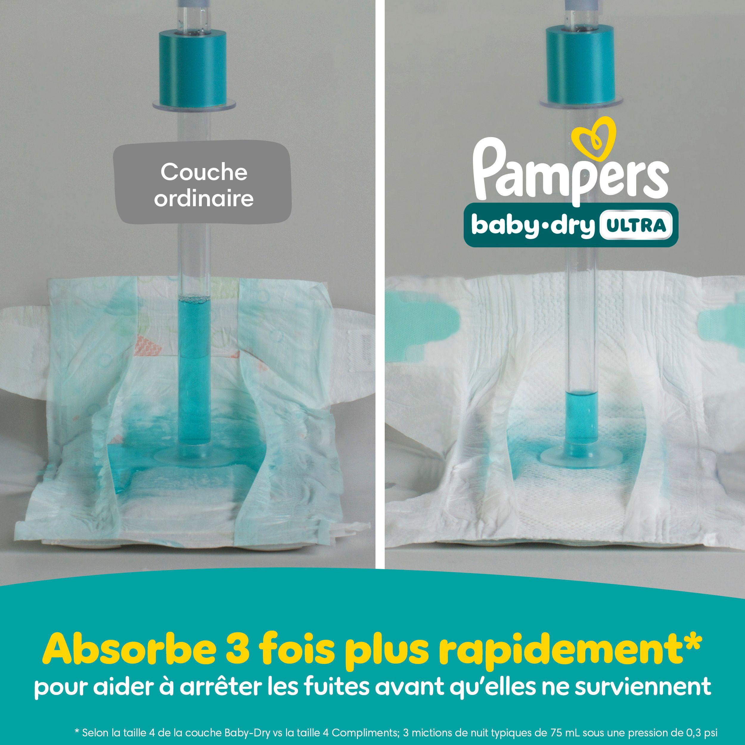 Pampers Baby Dry Ultra Diapers, Mega XL Diapers, Size 6 (23-44 lbs), 72 CT, Absorbent Disposable Diapers