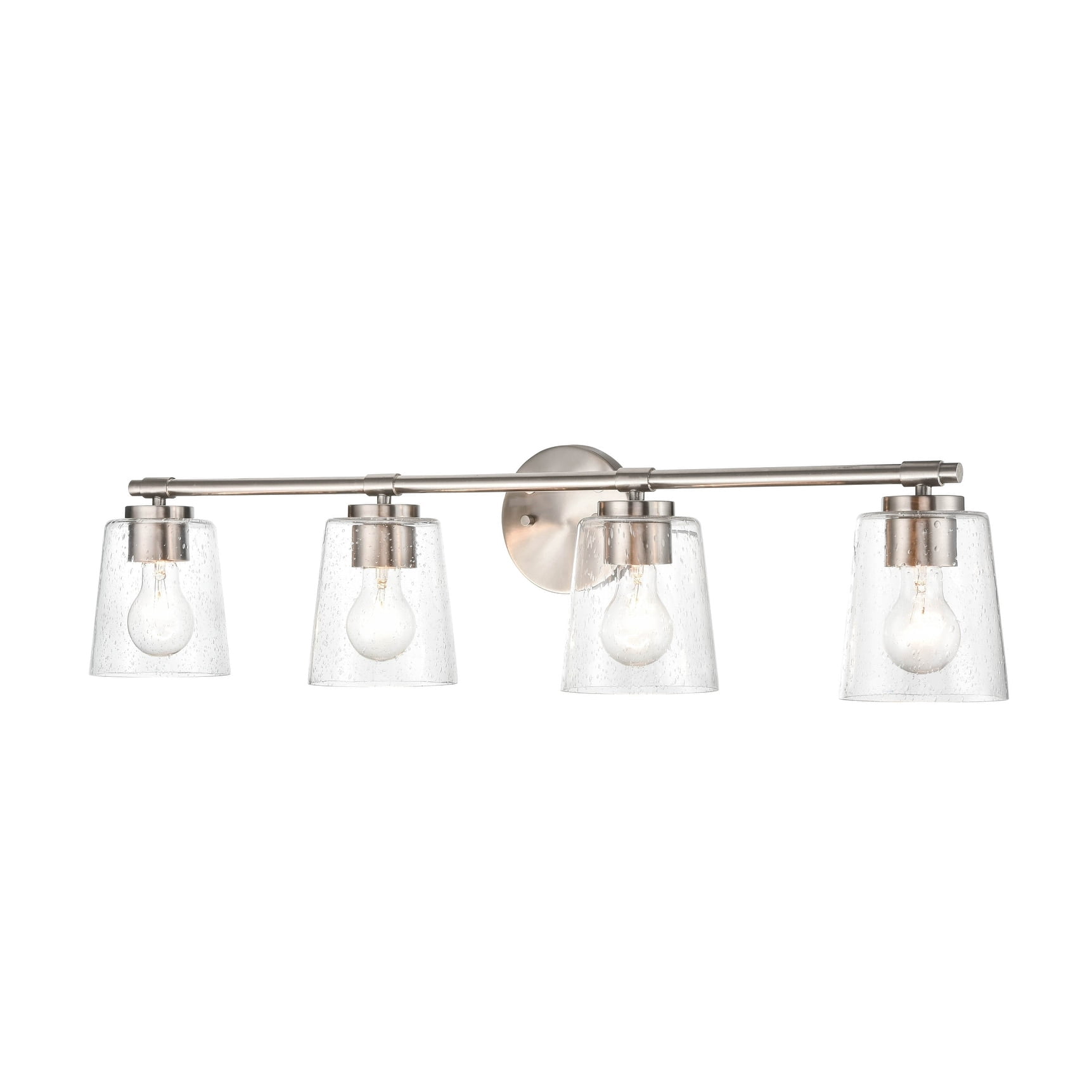 Millennium Lighting 4 Light Bathroom Vanity Fixture in Multiple Finishes Brushed Nickel Nickel Brushed
