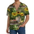 thumbnail image 3 of Disketp Men's Hawaiian Vintage Wooden Bucket Print Shirts Button Down Holiday Beach Shirts-3X-Large, 3 of 7