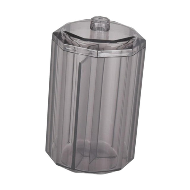 Dispensador de discos de algodón para maquillaje y bolitas de algodón para el hogar Negro alto