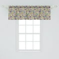 thumbnail image 2 of Ambesonne Cartoon Window Valance, Ocean Creatures Shells, 54" X 18", Multicolor, 2 of 3