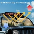 thumbnail image 4 of Uorisanigo Windshield Sun Shade Compatible with Jeep Wrangler TJ JK JL & Gladiator JT 2/4 Door, Bald Eagle Forest Shade Heat Shield Blocks UV Rays, Sunshade Windshield Shield Protection, 4 of 7