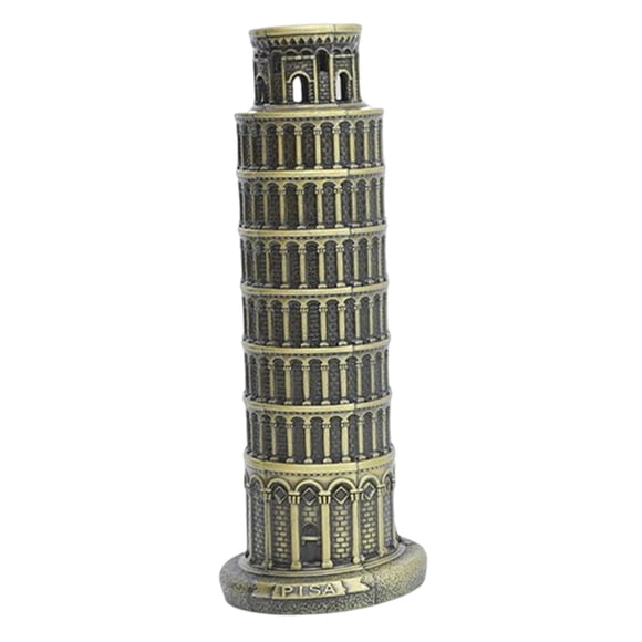 Statue, Ornement d'Artisanat Décoratif Style Distinctif Collectionnable Alliage Pisa