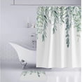 thumbnail image 3 of Shower Curtain for Bathroom Tropical Leaves Plant Pattern Shower Curtain Waterproof Polyester Fabric Bath Curtain 71''''×71'''' (A), 3 of 3