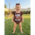 thumbnail image 6 of Cjfdfy Newborn Baby Girl Football Outfit Corduroy Romper Overalls On Sunday We Watch Football with Daddy Letters Embroidery Flying Sleeve Jumpsuit Bodysuit Palysuit Headband 0 3 6 12 18 Months, 6 of 9