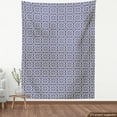 thumbnail image 4 of Ethnic Fabric by the Yard, Traditional Pattern with Symmetric Geometric Formations, Decorative Upholstery Fabric for Chairs & Home Accents, Eggshell and Night Blue by Ambesonne, 4 of 5