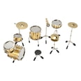 thumbnail image 3 of Mini Drum Kit Model, Durable Wearable Dollhouse Drum Kit Model  For Decoration, 3 of 8