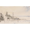 thumbnail image 3 of Joseph Mallord William Turner 14x10 Black Modern Framed Museum Art Print Titled - The Channel Sketchbook 31 (ca. 1845), 3 of 5