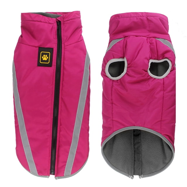 Ropa de invierno para mascotas, impermeable y cálida, ropa de carga para perros grandes, ropa para mascotas reflectante y resistente al viento