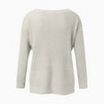 thumbnail image 5 of CALAFEBILA Waffle Knit Sweaters for Women,Ladies Winter Long Sleeve Crew Neck Waffle Knit Solid Color Casual Skin-friendly Pullover Tops, 5 of 6