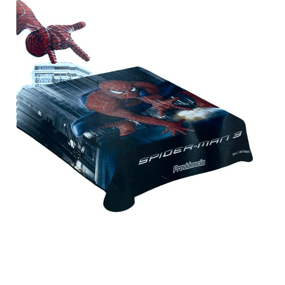 Spider-Man 3 Royal Plush Raschel Throw - Twin Size Spiderman Blanket