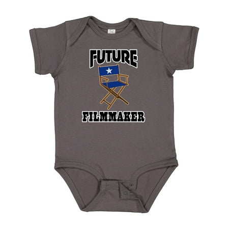 

Inktastic Future Filmmaker Director Chair Gift Baby Boy or Baby Girl Bodysuit
