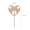 thumbnail image 2 of HLONK 1Pc Folding Wine Table Food Wine Glass Storage Table Heart Design Serving Desk, 2 of 8