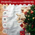 thumbnail image 6 of Yexmas 48" Plush Christmas Tree Skirt, White Xmas Tree Mat Decor, for Navidad Holiday Decor, 6 of 7