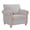 A - Roll Arms, variant on GZXS 33.46"W Upholstered Single Sofa Chair, American Country Accent Lounge Armchair with Square Arms, Padded Seat, and Rubber Wood Legs, Easy Assembly, Blue and White Stripes