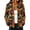 Black, variant on Women's Fall Maple Leaf Print Cardigan Crew Neck Button Down Long Sleeve Knit Jacket Casual Outerwear with Side Pockets Multicolor 2XL